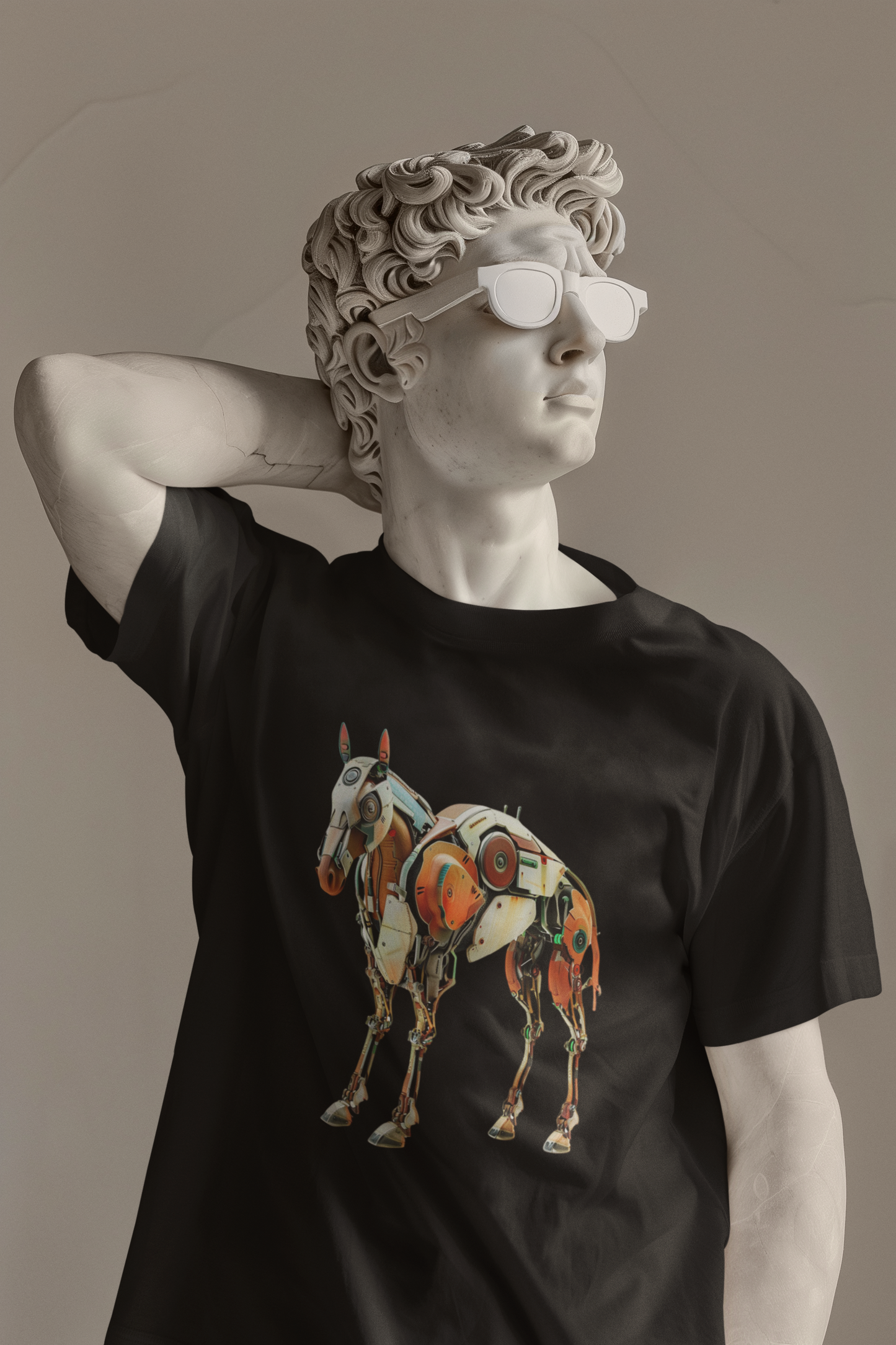 Mecha Horse Premium Oversized Tshirt